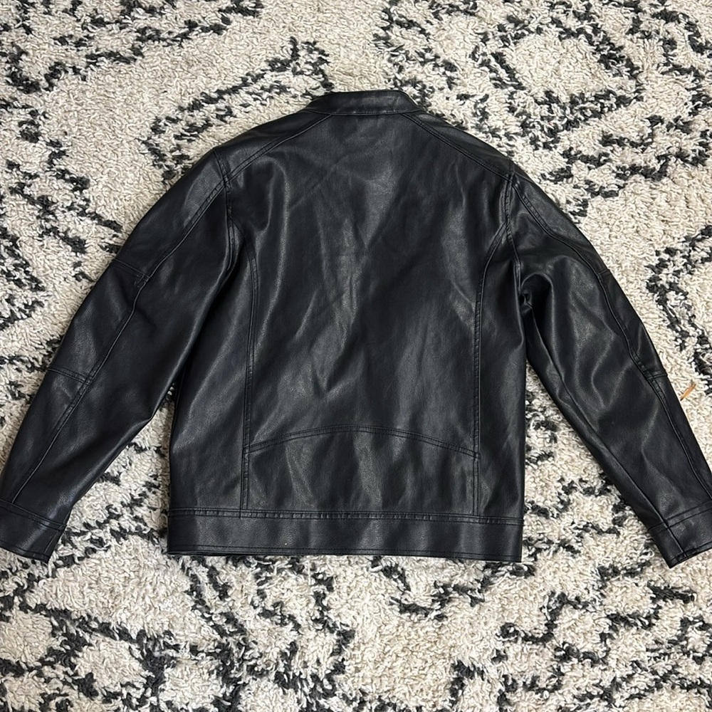 GUESS Coat Moto Jacket Quilted Lining Removable Hood Sz M PERFECT COND!! - Picture 8 of 10